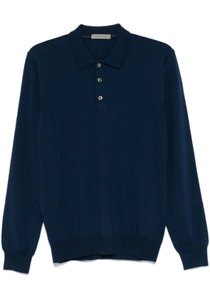 Corneliani virgin wool polo sweater - Blue