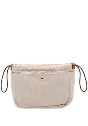 Hermès Pre-Owned 2019-2025 Toile and Barenia Fourbi 20 pouch - Brown