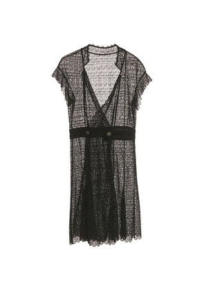 CHANEL Pre-Owned crochet double-breasted dress - Black