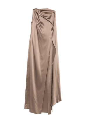 Max Mara draped maxi dress - Neutrals