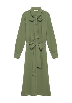 MALIPARMI bow-tie belted dress - Green