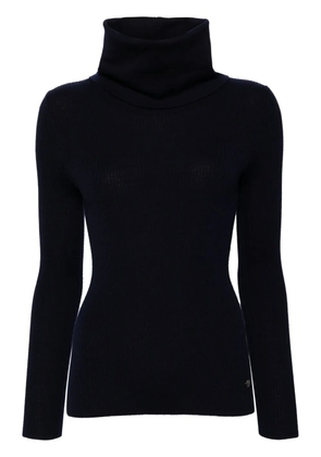 CHANEL Pre-Owned 2000s ribbed wool-cashmere jumper - Blue