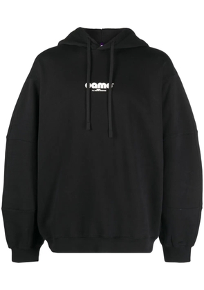 OAMC logo-patch cotton hoodie - Black