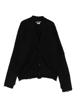 Junya Watanabe distressed-effect cardigan - Black
