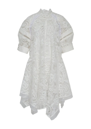3.1 Phillip Lim lace high-neck dress - White