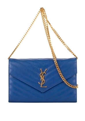 Saint Laurent Pre-Owned Envelope clutch bag - Blue
