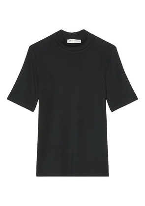 Marc O'Polo high-neck short-sleeve top - Black