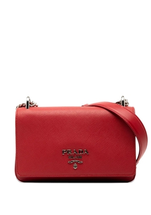 Prada Pre-Owned 2013-2025 Saffiano and City Calf Chain crossbody bag - Red