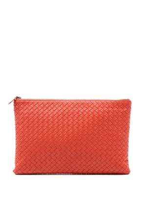 Bottega Veneta Pre-Owned 2012-2025 Nappa Intrecciato clutch bag - Orange