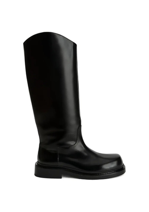 Jil Sander leather knee-high boots - Black