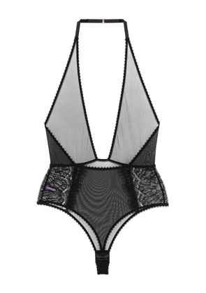 Maison Close sheer bodysuit - Black
