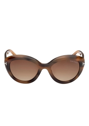 TOM FORD Eyewear round frame sunglasses - Brown