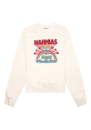 Nahmias rainbow-graphic sweatshirt - Neutrals