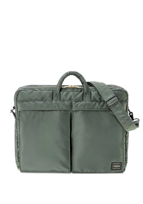Porter-Yoshida & Co. logo-patch tote bag - Green