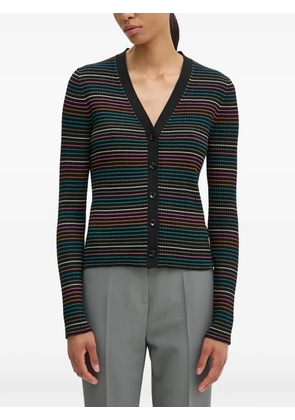 PS Paul Smith striped buttoned cardigan - Black