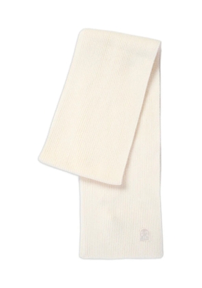 Parajumpers ribbed knit scarf - White