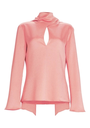 Silvia Tcherassi Gaby keyhole-neck blouse - Pink