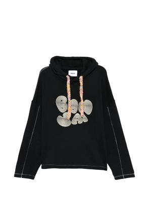 Bonsai embroidered hoodie - Black
