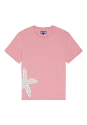 Vilebrequin starfish-detail crew-neck T-shirt - Pink