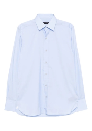 TOM FORD long-sleeves cotton shirt - Blue