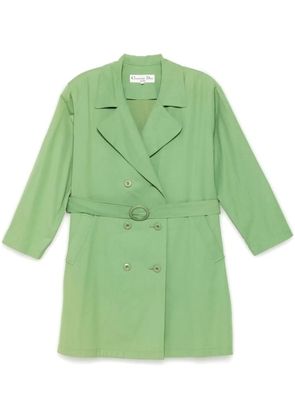 Christian Dior Pre-Owned 2004 double breasted coat - Green