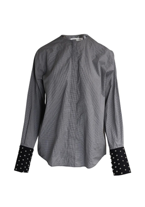 JW Anderson studded-cuff button-up shirt - Black