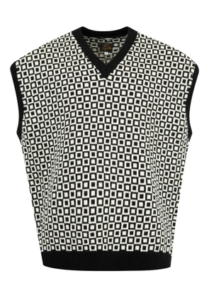 Needles pattern vest - White