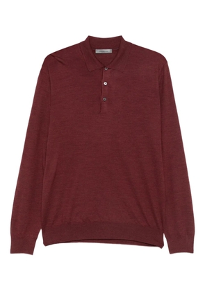 Corneliani long-sleeve polo shirt - Red