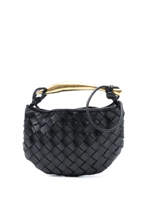 Bottega Veneta Pre-Owned 2012-2025 Baby Lambskin Intrecciato Sardine satchel - Black