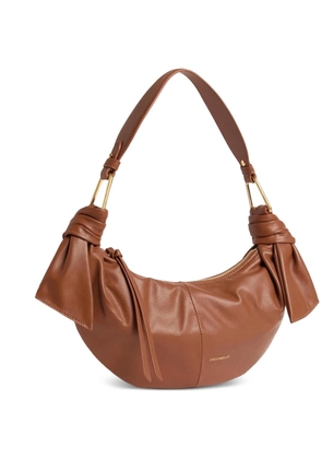 Coccinelle Furoshiki knot-detail small shoulder bag - Brown