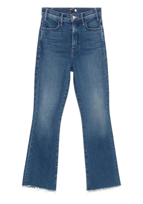 MOTHER Lil Hustler Flood Fray jeans - Blue