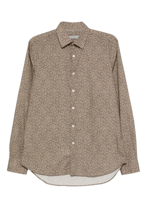 Canali floral-print shirt - Brown