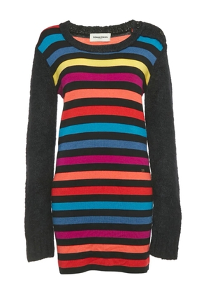 Sonia Rykiel Pre-Owned striped wool top - Black