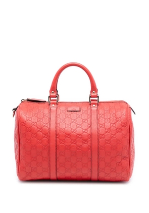 Gucci Pre-Owned 2016-2025 Medium Guccissima Joy boston bag - Red