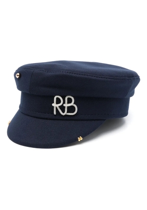 Ruslan Baginskiy cotton twill baker boy cap - Blue