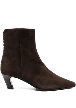 Evaluna 60mm Riverside pointed-toe ankle boots - Brown