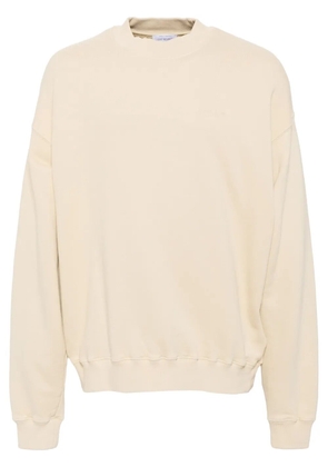 Off-White logo-print cotton sweatshirt - Neutrals