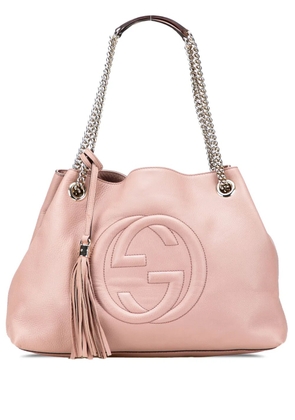 Gucci Pre-Owned 2000-2015 Medium Leather Soho Chain tote bag - Pink