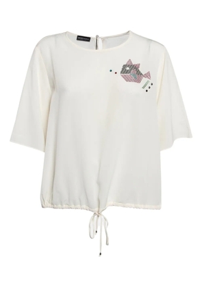 Emporio Armani Pre-Owned silk top - White