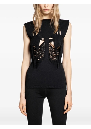 Rick Owens Tanja distressed top - Black