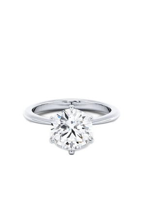 Tilla 14K white gold lab-grown diamond solitaire ring - Silver