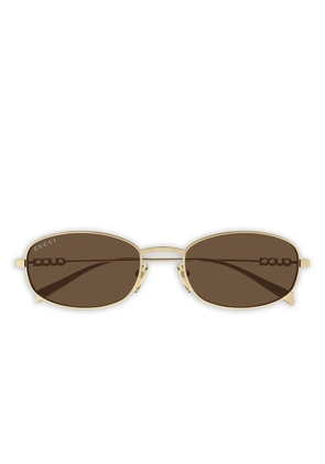 Gucci Eyewear GG1940S logo oval-frame sunglasses - Gold