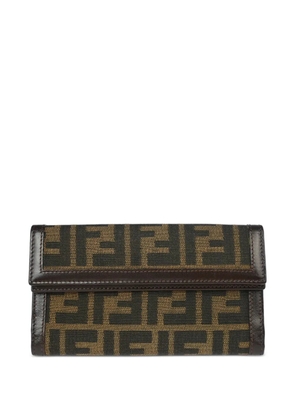 Fendi Pre-Owned 1990-2000s Zucca leather wallet - Brown