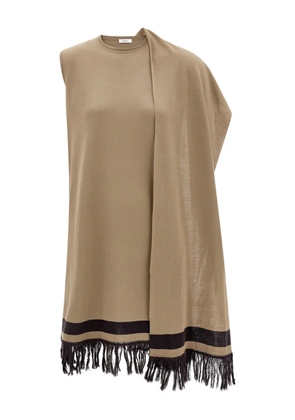 Ferragamo scarf fringed top - Neutrals