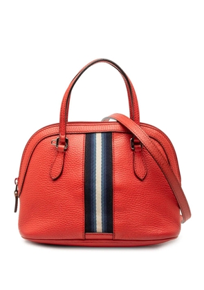 Gucci Pre-Owned 2000-2015 Mini Calfskin Web Dome satchel - Red