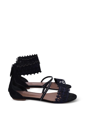 Alaïa Pre-Owned studded laser-cut sandals - Black