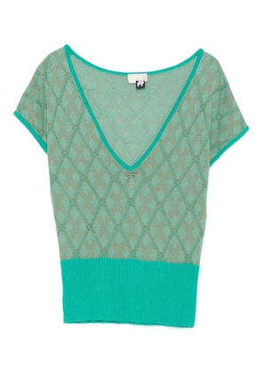 Versace Pre-Owned 2000s geometric-pattern t-shirt - Green