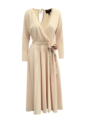 Marc Jacobs Vintage wrap rose-detail midi dress - Pink