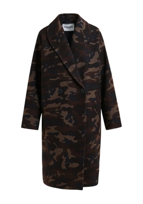 Essentiel Antwerp Imperfection double-breasted coat - Brown