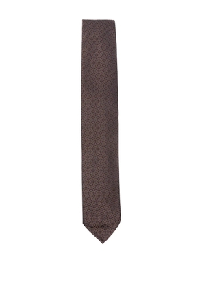 Lardini silk tie - Brown